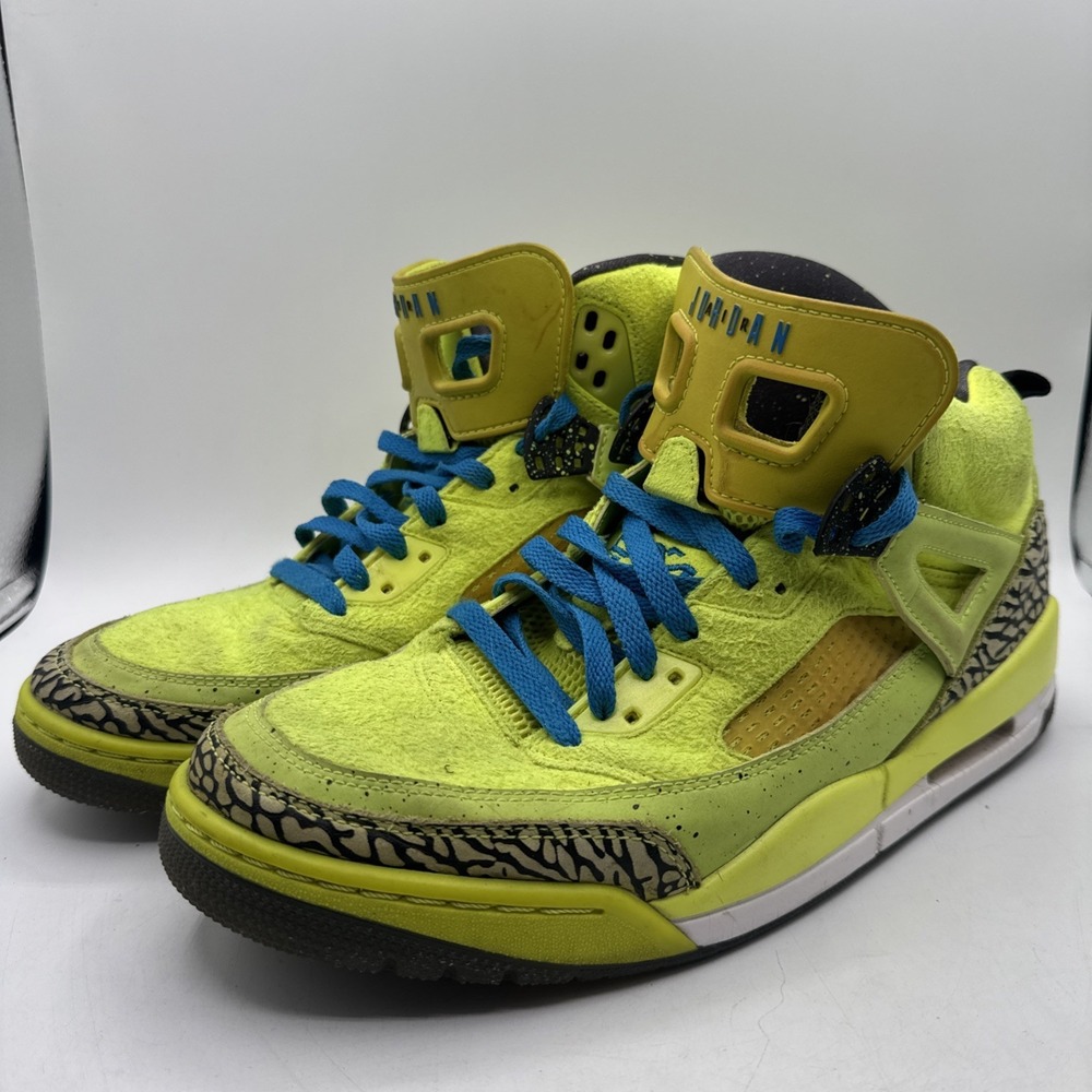 Size 10.5 - Air Jordan Spizike 'BHM' (Neon) 579593-712
